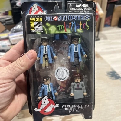 Ghostbusters Minimates 2010 Estamos listos para creerte paquete de 4 Comic Con Foto 1 de 4