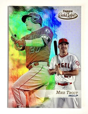 MIKE TROUT -  2017 TOPPS GOLD LABEL - #25 - CLASS 2 - Image 1 of 2