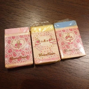 Hecho en Japón Sin Usar Vintage Papelería Sanrio Marrón Crema Borrador Set Kawaii - Imagen 1 de 3