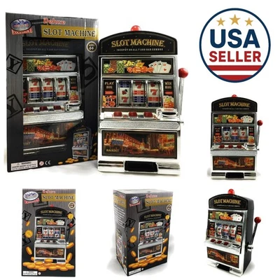 Slot Machine - Las Vegas Game with Casino Sounds, Flashing Lights, and Chrome Tr - Image 1 of 4