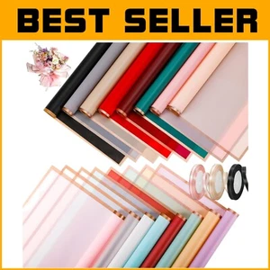 Luxury Floral Wrapping Paper Set - 320 Sheets in Translucent Design & Ribbons - Picture 1 of 9