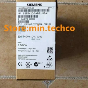NEW IN BOX SIEMENS 6SE6 420-2AB21-5BA1 6SE6420-2AB21-5BA1 - Picture 1 of 2