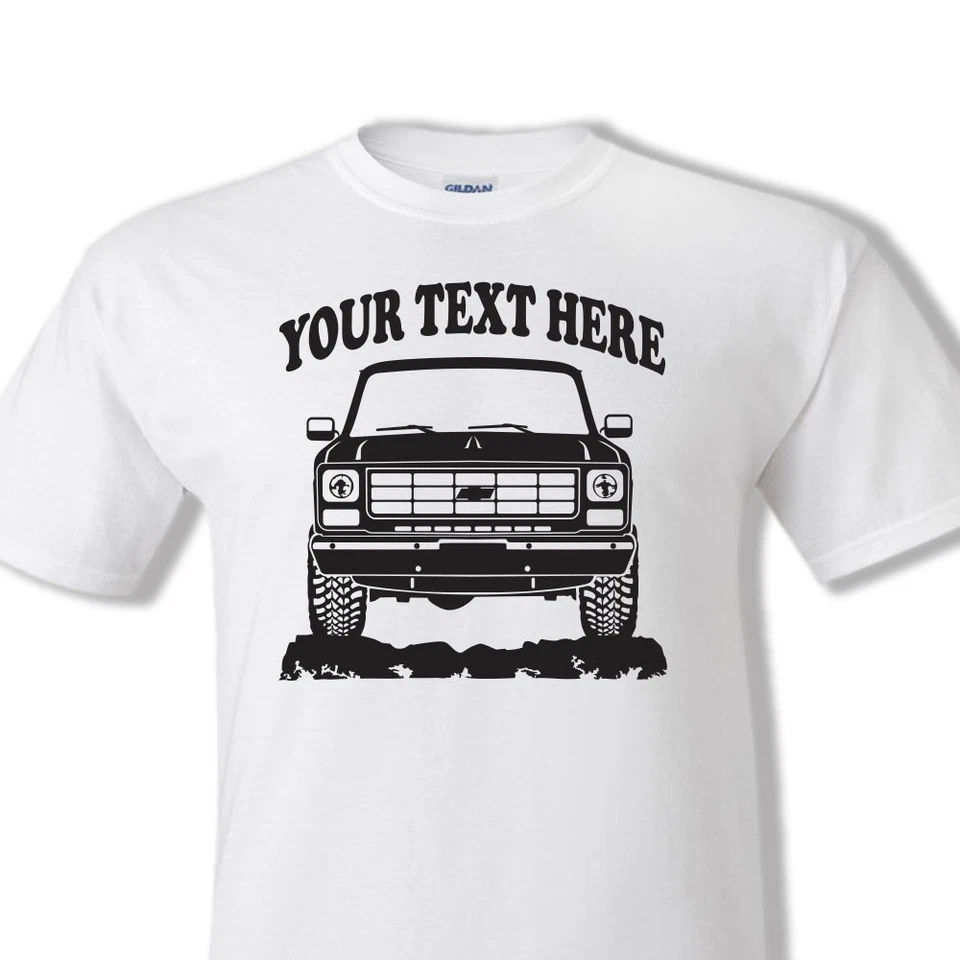 CHEVROLET CHEVY CHEYENNE Truck - Mid 1970's 4x4 PERSONALIZED T-SHIRT - #OR003 Foto 1 de 1
