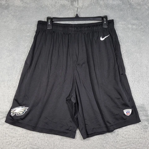 Philadelphia Eagles Nike Shorts Mens Small Black Logo Pockets 30x9 Cover