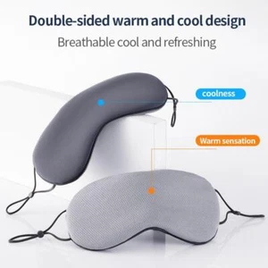 Schlaf Augenmaske koreanischer Stil Eisseide warm und kühl Dual Use verstellbar Reise - Bild 1 von 18