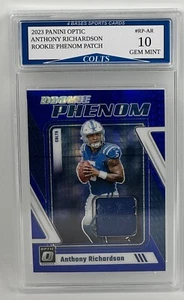 2023 Panini Optic Anthony Richardson Colts Rookie Phenom Patch Gem Mint 10! - Picture 1 of 1