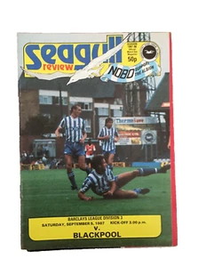 BRIGHTON & HOVE ALBION V BLACKPOOL - DIVISION THREE - 5/9/1987 - Picture 1 of 1
