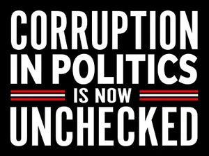 Corrupution - Letrero anti-Trump 2025 18x24 yardas con estaca - Imagen 1 de 1