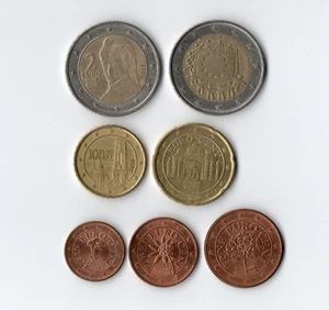 Set of Austrian coins 2015 from circulation - Picture 1 of 2