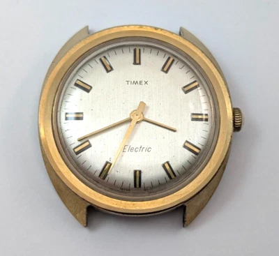Reloj TIMEX eléctrico 76060 4071 1971 vintage movimiento 35 mm sin piezas traseras reparación Foto 1 de 4