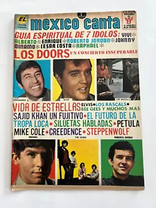 ELVIS PRESLEY the doors 1969 MEXICO CANTA Magazine very rare BEAUTIFUL TOP - Picture 1 of 5