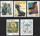 FRANCE - série de 5 timbres oblitérés de 2000 "Musée imaginaire" Tableaux