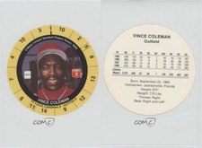 1989 Cadaco Game Discs Vince Coleman