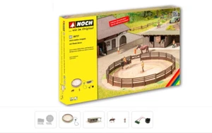 NOCH HO Scale Micro-motion Riding Arena with Horseboxes - Bild 1 von 1