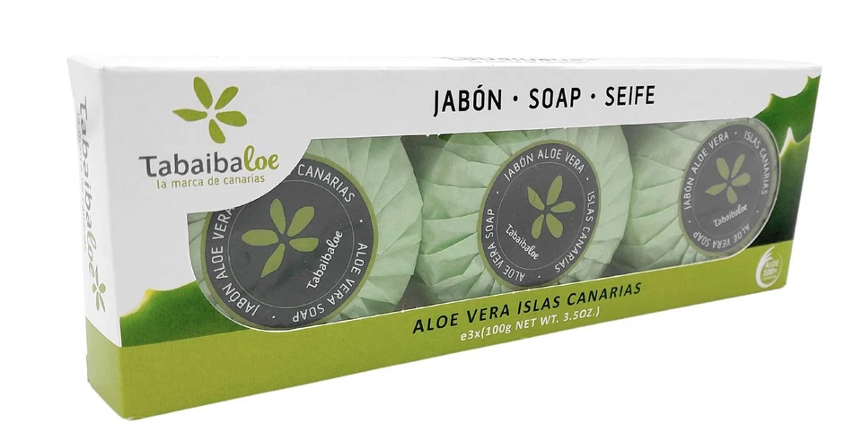 Tabaibaloe Seife mit Aloe Vera 3x 100g Pflegeseife Handseife Stückseife Soap