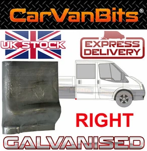 FÜR FORD TRANSIT MK6 MK7 00-14 CREW DOPPELKABINE HINTEN ECKE REPARATURPLATTE SCHWELLER O/S - Bild 1 von 6