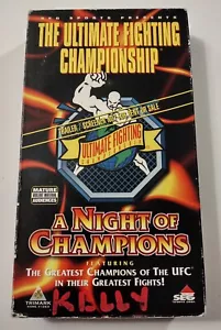 UFC Night Of Champions SCREENER VHS Video Tape Ultimate Fighting MMA Best Fights - Foto 1 di 6