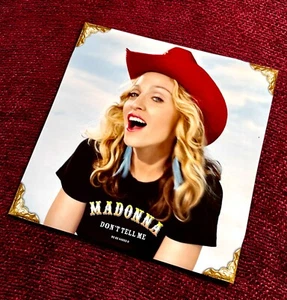 MADONNA MINT 12" EU DON'T TELL ME SKY BLUE CLOUD COVER SINGLE RECORD LP PROMO - Picture 1 of 10