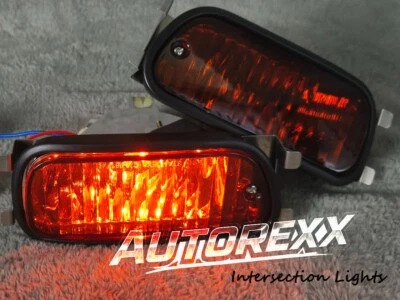 Honda Accord Prelude EG6 CD5 BB4 BB6 Front Dark Amber Intersection Fog Lamps New - Изображение 1 из 4