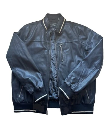 Wilsons Cycle Motorcycle Jacket Black Faux Leather Full Zip Sz XL - Image 1 of 4