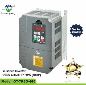 VFD 460V 10HP 7.5kW 16A Vector Control Variable Frequency Drive CNC Compressor - Picture 1 of 13