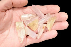 Cristal KUNZITA 1 1/2" 9 piezas 2 OZ roca cruda mineral muestra curación de chakras - Imagen 1 de 1