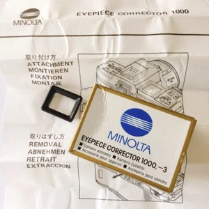 Minolta -3.0 Eyepiece Corrector 1000 Diopter lens for α Series Instructions - Picture 1 of 12