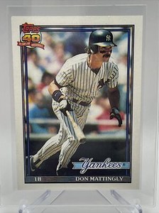 1991 Topps Don Mattingly Baseball Card #100 Nm-Mint FREE SHIPPING