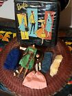 VINTAGE BUBBLECUT BARBIE DOLL BLACK HAIR 1960s rare outfits