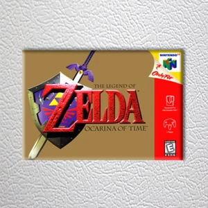 N64 - Legend of Zelda: Ocarina of Time (NEU hochwertige Box Art KÜHLSCHRANKMAGNET) - Bild 1 von 2
