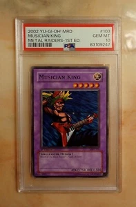 Yu-Gi-Oh 2002 Musician King PSA 10 GEM MINT MRD-103 1st Edition Fusion Card! - Picture 1 of 2