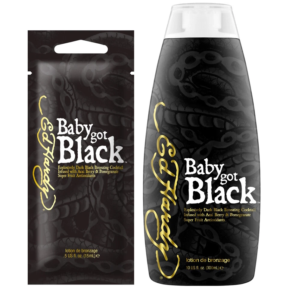 Ed Hardy Baby Got Black Dark Black Bronzer sunbed tanning lotion cream