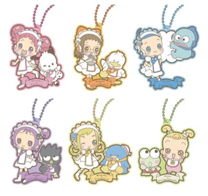 Doremi x Hapidanbui Special Collaboration Rubber Mascot Bandai Gashapon set of 6 - Picture 1 of 9