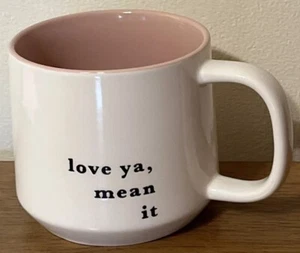 Target Threshold "Love ya, mean it" Kaffeebecher Steingut Tasse - Bild 1 von 6