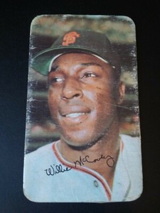 1971 TOPPS SUPER BASEBALL #46 WILLIE McCOVEY SF GIANTS HOF FREE SHIPPING !!!!