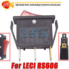 For LECI RS606 Rocker Switch 3-pin 2-position With Red Lamp Normally Open