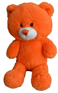 Peluche Build A Bear NEÓN OSO NARANJA BRILLANTE 17" SIN CRISTALES - Imagen 1 de 10