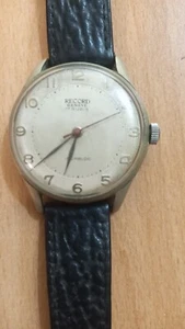 VINTAGE MECHANISCHE UHR RECORD GENEVE. - Bild 1 von 13