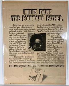 MILLAS DAVIS Big Fun Álbum Vintage Original 1974 AD 11x14 Jazz ICON Legend GENIAL - Imagen 1 de 1