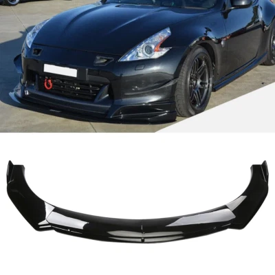 Glossy Black Front Bumper Lip Spoiler Splitter Body Kit For Nissan 370Z 09-21 - Изображение 1 из 4