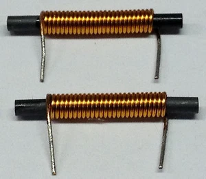 10 Stück Mini Ferritstäbe 18 mm x 1,8 mm / 34 Wdg. 0,3 mm Cul. (M3370) - Picture 1 of 6