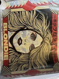 Blondie Poster Greek Theater Wind Chimes Foil Todd Slater Signed /50 Berkeley