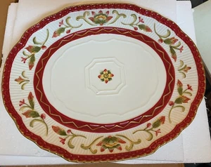 Vintage 2013 Fritz and Floyd Cookie Platter Woodland Holiday Design Serving Tray - Picture 1 of 8