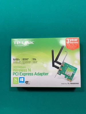 TP-Link TL-WN881ND N300 Wireless N PCI Express Adapter 2.4GHz 802.11bg - Image 1 of 4