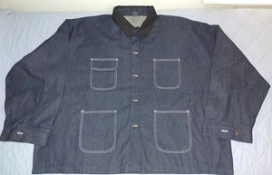 Bob Barker Prison Blue Denim Work Chore Jacket Size 7XL Never Worn Neu - Bild 1 von 7