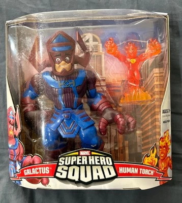 Hasbro Marvel Super Hero Squad Galactus Human Torch Set 2007 MISB - Image 1 of 4