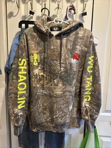 Wu Wear Shaolin Hoodie Mens XL Camo Realtree x Wutang Pullover Hip Hop Grunge - Picture 1 of 15