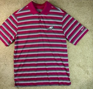 NFL Philadelphia Eagles NIKE Golf Dri Fit Tour Performance Polo Shirt Mens Small - Picture 1 of 8