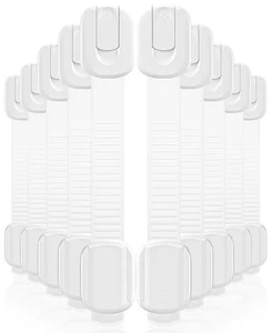 10 Pack Cabinet Locks Baby Proofing, Child Proof with 10  - Picture 1 of 6