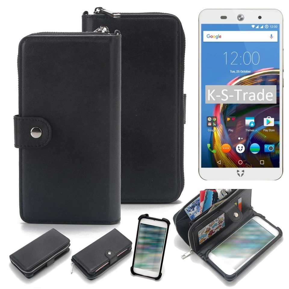Pour Wileyfox Swift 2 Plus Portefeuille Case sac protection couverture flipstyle - Photo 1/4